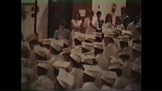 1987 Cheraw High School Graduation  Singing quotCheraw Highquot [upl. by Naashom]