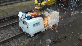 AMS200 Rail Welding Machine Supra Roadflex Track Repair [upl. by Delacourt]