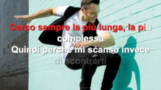 Tiziano Ferro  Potremmo ritornare  Karaoke con testo [upl. by Llenal]