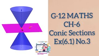 G12  Maths CH6 Conic sections Ex 61 No3 trpinky [upl. by Millda]