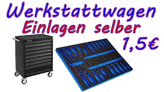 Werkzeugwagen Einlagen selber machen Würth Black Edition 75 Jahre [upl. by Weksler]