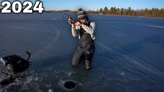 Minnesota Ice Fishing 2024  Multi Species Slam [upl. by Alejandro]