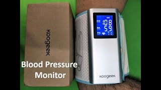 Koogeek smart Blood Pressure Monitor review and how to setup this upper arm monitor [upl. by Notnats]