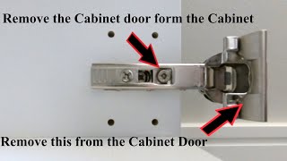 How to remove IKEA Blum Cabinet door hinges [upl. by Noella598]