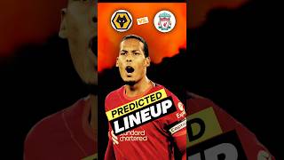 Wolves vs Liverpool Predicted Lineup Mohamed Salah Trent amp Luis Díaz to Start [upl. by Gable]