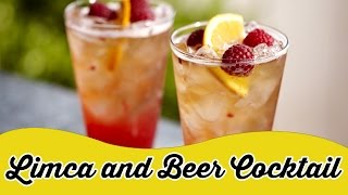 Limca and Beer Cocktail  Soda Shandy Recipe [upl. by Yeniffit]