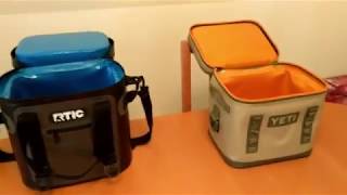 RTIC SoftPak 20 vs YETI Hopper Flip 12 Soft Cooler Test [upl. by Ocin74]