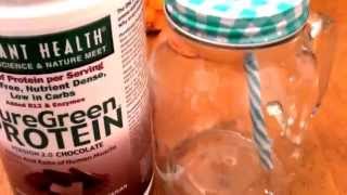 Vibrant Health PureGreen Protein Chocolate REVIEW [upl. by Yrhcaz697]