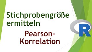 Mindeststichprobengröße bei der Korrelation ermitteln  Daten analysieren in R 88 [upl. by Jeffie]