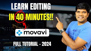 Movavi Video Editing Step By Step Full Tutorial for Beginners 2024 [upl. by Otes]