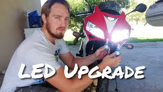 Honda CBR 125  LED upgrade [upl. by Juana353]