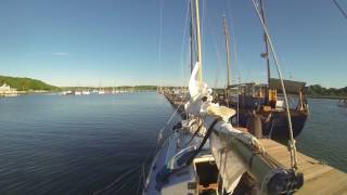 Docking at The Folly Inn Medina Cowes IOW [upl. by Gnov172]