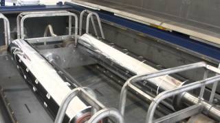 Proof clean gravure cylinder after washing process RENZMANN type 150 [upl. by Schaffel]