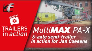 FAYMONVILLE MultiMAX PAX 6axle semitrailer in action for Jan Coesens [upl. by Intyre]