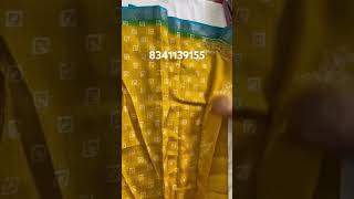 Yellow and blue combination fancy saree with blouse [upl. by Eniamrahs]