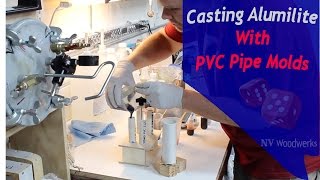 Casting Alumilite Resin in PVC Molds  NV Woodwerks [upl. by Ungley]