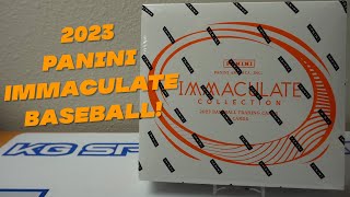 2023 Panini Immaculate Baseball Box Break Sweet HOFER relic 10 [upl. by Aeynod]