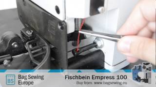 Threading the Fischbein Empress 100 looper thread [upl. by Waki]