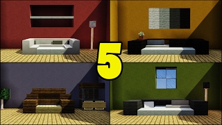 Top 5 CouchSofa Designs in Minecraft [upl. by Blanchette188]