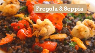 FREGOLA E SEPPIA  The pasta you have NEVER seen before  SARDEGNA [upl. by Bolen798]