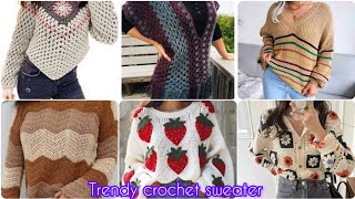 Crochet sweaterstrending winter wearing [upl. by Esadnac]