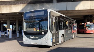 Buses at Heathrow Terminal 5 October 2024 [upl. by Yrad]