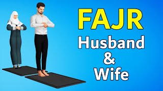 How to pray with wife islam  Fajr Prayer  Husband amp Wife together [upl. by Initof]