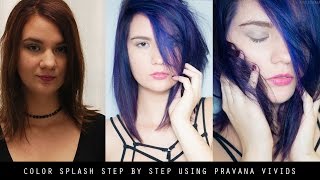 HOWTO Hair Color Splash Using Pravana Vivids [upl. by Karlow127]