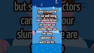 Sleep is crucial for our wellbeing but many factors can disrupt it Here are five common culprits [upl. by Frick]