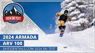 2024 Armada ARV 100  SkiEssentialscom Ski Test [upl. by Ydorb568]