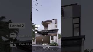 Desain Rumah tinggal Bpk A modern minimalis Lb 220m2 2 lantai Arsitek by NandafayuArchitect [upl. by Suqram179]