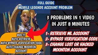 BUG CS AUTO RETRIEVEBYPASS VERIFICATION CODE amp CHANGE LOST OR HACKED MOONTON ACCOUNT MLBB 2023 ✅ [upl. by Revlys716]