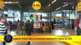 PARO DE SUBTES I Arrancó la suspensión de la línea E y el premetro hasta las 1430 [upl. by Ricardo]