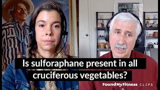 Is sulforaphane present in all cruciferous vegetables  Jed Fahey [upl. by Akined]