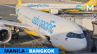 Cebu Pacific Airbus A330neo Flight Experience 5J 929 Manila to Bangkok [upl. by Jaine]