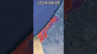 Israel Hamas War Start  August 2024 Every Day With Army Sizes shorts news animation map [upl. by Peterman]