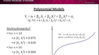 Econometrics  Functional Forms [upl. by Anyd458]