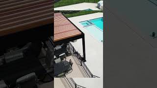 Louvered roof motorized pergola by breslow [upl. by Radek708]