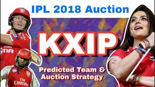 IPL 2018  KXIP  Predicted Team amp Auction Strategy  Kings XI Punjab [upl. by Zenas]