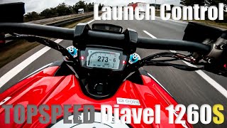 Ducati Diavel 1260 S  TOPSPEED  Launch Control  100200 [upl. by Ada]