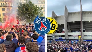 PsgUltras ambiance près du Parc des Princes  PSGBVB 752024 UCL [upl. by Vincenz369]