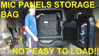 Ford Bronco 2 door MIC top front panel storage bag  how to load and secure [upl. by Healy]