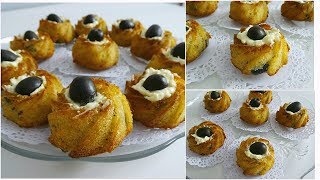 MINI CAKE SALÉ  olive fromage thon RECETTE FACILE ET RAPIDE  Recette RAMADAN [upl. by Kcirdorb]