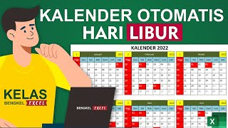 Cara Membuat Kalender Otomatis Hari Libur di Microsoft eXcel [upl. by Xerxes]