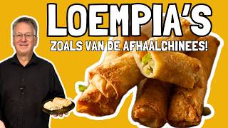 Hoe maak je loempias zoals van de afhaalchinees kip loempia recept [upl. by Persons]