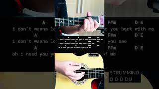 Parting Time  Rockstar  Easy Guitar Chords Tutorial For Beginners guitarlesson [upl. by Zaneski]