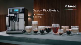 Saeco PicoBaristo Troubleshooting  Leaking under machine [upl. by Airotal]