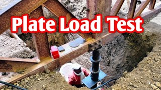 Plate Load Test Simple Arrangement [upl. by Avra]