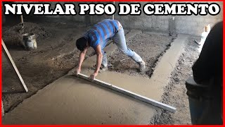 COMO NIVELAR UN PISO DE CEMENTO  EXPLICACION [upl. by Cheri403]