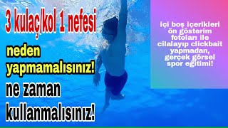 Serbest stil yüzme nefes ritim varyasyonları 3 kulaçkol 1 nefes nasıl yüzülür [upl. by Wendy428]